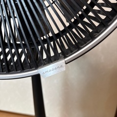 【美品】amadana　黒のリビング扇風機の画像
