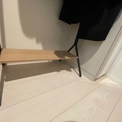 ハンガーラック　アイリスオーヤマ　ベージュの画像