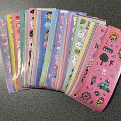 かわいいシール+ビーズの画像