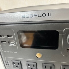 【動作OK】EcoFlow RIVER 2 本体 ＋充電ケーブルセット 車中泊の画像