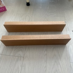 （美品）木製の壁掛シェルフ　2個セットの画像