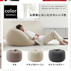 【お取引終了しました】ビーズソファの画像