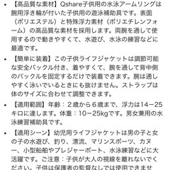 幼児用フローティングベスト　腕浮き輪の画像