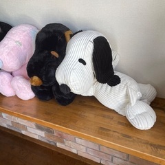 スヌーピーのぬいぐるみ×4の画像