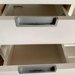 【茨城県内配送料1500円】スライド式 食器棚 ホワイト AT-W80UR 収納棚 の画像
