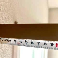 超美品｜伸縮カーテンレール ダブル ブラウン ｜2本の画像