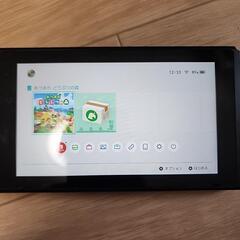 Switch　本体のみ　背面カバーあつ森の画像