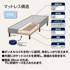 使用わずか‼︎ニトリ★シングル脚付きマットレスNITORIの画像