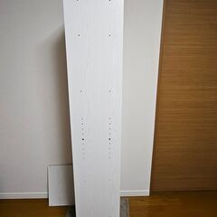 ニトリ　カラーボックス Nカラボ 6段(ホワイトウォッシュ)収納ボックス浅型8個付の画像