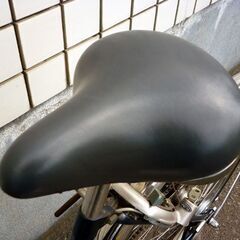 ☆自転車 シティサイクル 27インチ miyata 3段変速 かご付き ライト付き 3段切替 ミヤタ ネイビー ステンレスフレーム 札幌 北20条店の画像