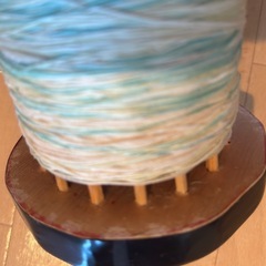 手作りの凧糸巻きの画像