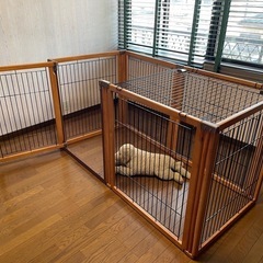 リッチェル　大型犬　木製　3way ケージ　の画像