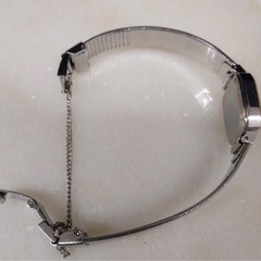 SEIKO クォーツ 腕時計 レディース　#レディース ホワイトダイヤル ブラックレザー #時計　動作未確認の画像