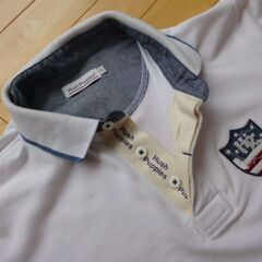 ★ハッシュパピー★Hush Puppies★ポロシャツ★ホワイト★Ｌ★の画像