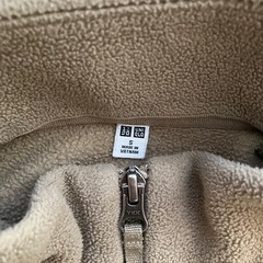 UNIQLO ブラウン　フリースジャケットの画像