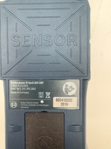 中古　ボッシュ BOSCH D-TECT150CNT 鉄筋探査機 コンクリート探知機 ウォールディテクタ　電動工具 DIY　精度未確認 中古品】ボッシュ/BOSCH コンクリート探知機 ウォールスキャナー D 