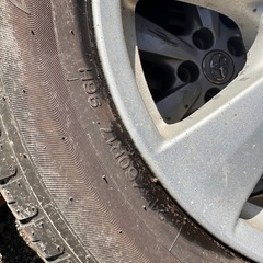 トヨタ　エスティマ　純正　ホイールタイヤセット　4本　タイヤサイズ215/60R17 の画像