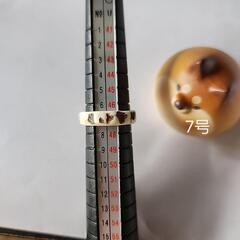 シカ角リング　7号 模様ありの画像