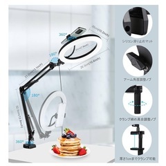 リングライトアーム式 26cm 俯瞰撮影用ライトの画像