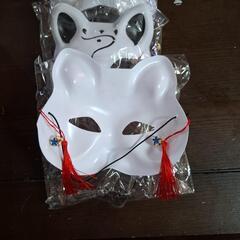 キツネのお面　3個入りの画像
