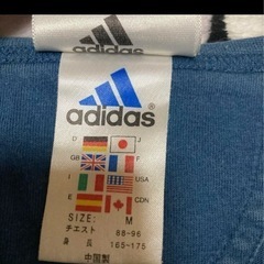 ⑦adidas 蹴球情熱 Tシャツ 1999年製 ネイビーの画像