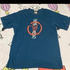 ⑦adidas 蹴球情熱 Tシャツ 1999年製 ネイビー