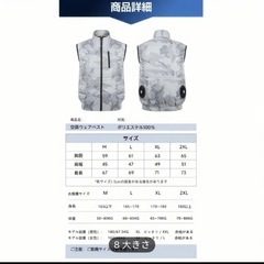 空気質 作業服 ベーシック ファン 30000mAh 大容量バッテリー 空冷デバイス 3D 風循環 冷却スーツ スピード調整可能 ファン 屋外用 UV冷却 M-2XLサイズ 24時間 高速風流 熱中症予防 夏用 クーリング ユニセックスの画像