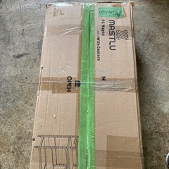 値下げ品 側面棚板2枚なし　MASTLU パソコンラック pcワゴン パソコンワゴン 幅60×奥行30cm 棚板高さ調節可能 プリンター台 キャスター付き 木製 多用途の画像