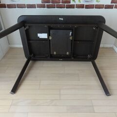 ニトリ製 ダイニングテーブル　(リベラルY 伸長式 DBR)　の画像