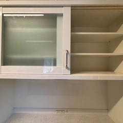 キッチンボード　食器棚　家電収納　スライドボード有 の画像