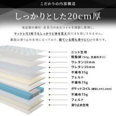 【新品】セミシングルマットレスの画像