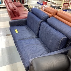 🛋️春日市🛋️2Pソファ🛋️無印良品🛋️無印🛋️ヘッドレス付き🛋️デニム生地🛋️2人🛋️定価91,900円🛋️N o1827の画像