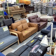 🛋️春日市🛋️2Pソファ🛋️無印良品🛋️無印🛋️ヘッドレス付き🛋️デニム生地🛋️2人🛋️定価91,900円🛋️N o1827の画像