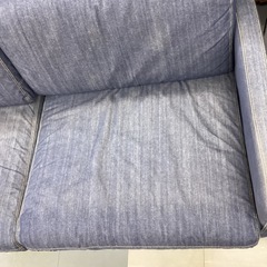 🛋️春日市🛋️2Pソファ🛋️無印良品🛋️無印🛋️ヘッドレス付き🛋️デニム生地🛋️2人🛋️定価91,900円🛋️N o1827の画像