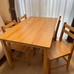 ダイニングテーブルセット4人用の画像