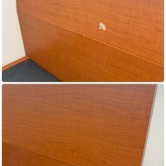 【ニトリ】セミダブルの木製ベッドフレームの画像