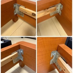 【ニトリ】セミダブルの木製ベッドフレームの画像