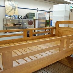 2段ベッド 幅103×奥205×高153cm 木製 組み立て簡単 二段ベッド 兄弟ベッド 子供ベッド 札幌市 清田区 平岡の画像