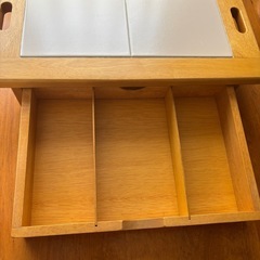 カントリー調　木製　カトラリーボックス　の画像