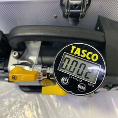 ▽【引取限定】タスコ ウルトラミニバキュームポンプ 真空ポンプ TA150-MR-N デジタルミニ連成計 TA141DM ケース ホース オイル 充電器 電池 セット【中古】【下関店】の画像