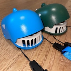 子供用 扇風機 ハンズフリー 携帯用 首掛け 首かけ USB充電式　風速三段階調節 ポータブル ミニ 軽量 かわいい 熱中症対策 真夏 室内の画像
