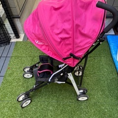 KATOJI  カトージB型ベビーカーかるいdeちゅメッシュピンク
の画像