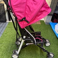 KATOJI  カトージB型ベビーカーかるいdeちゅメッシュピンク
の画像