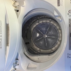 【決まりました】★本日限定★2000円引きします　Y250721 冷蔵庫　シャープ　5.5kg　2018年製 ES-G5E5-KW　の画像