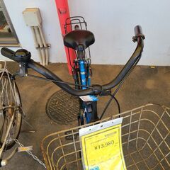 J1112【リユースのサカイ柏店】　asahi　アサヒサイクル　シティサイクル　offiche　ブルー　ダイナモライト　27インチ　★店頭にて試乗可★ 簡易クリーニング済　　 中古自転車 　流山市  松戸市 我孫子市 鎌ヶ谷市 船橋市 守谷市 取手市　の画像