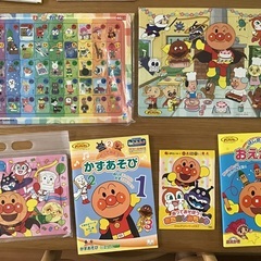 【アンパンマン】パズル、カルタ、塗り絵、数遊びおまとめセットの画像