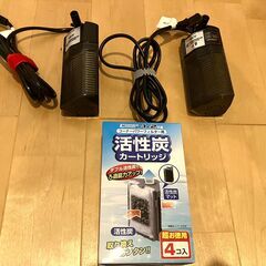 【ペット用品】　ジェックス製　コーナーパワーフィルター＋カードリッジの画像