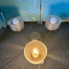 Ⓜ️商品 【土日対応】　🅱️現地商品渡し　株式会社ユーワ　3灯式吊り下げタイプ照明　電球タイプ　現状　電球無し　07-19-03の画像