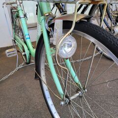 J1113【リユースのサカイ柏店】　シティサイクル　Attivo　アッティーボ　ミントグリーン　ダイナモライト　24インチ　★店頭にて試乗可★ 簡易クリーニング済　　 中古自転車 　流山市  松戸市 我孫子市 鎌ヶ谷市 船橋市 守谷市 取手市の画像