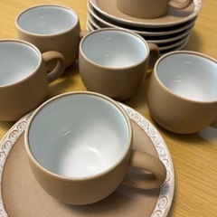 白山陶器　コーヒーカップ&ソーサーセット　6客の画像